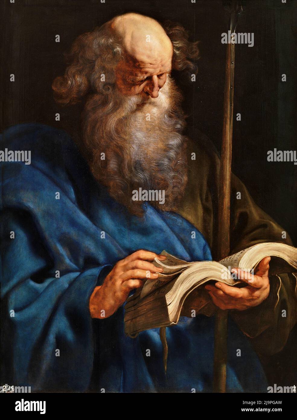 Saint Thomas, one of Jesus's 12 disciples, painted by Peter Paul Rubens Stock Photo