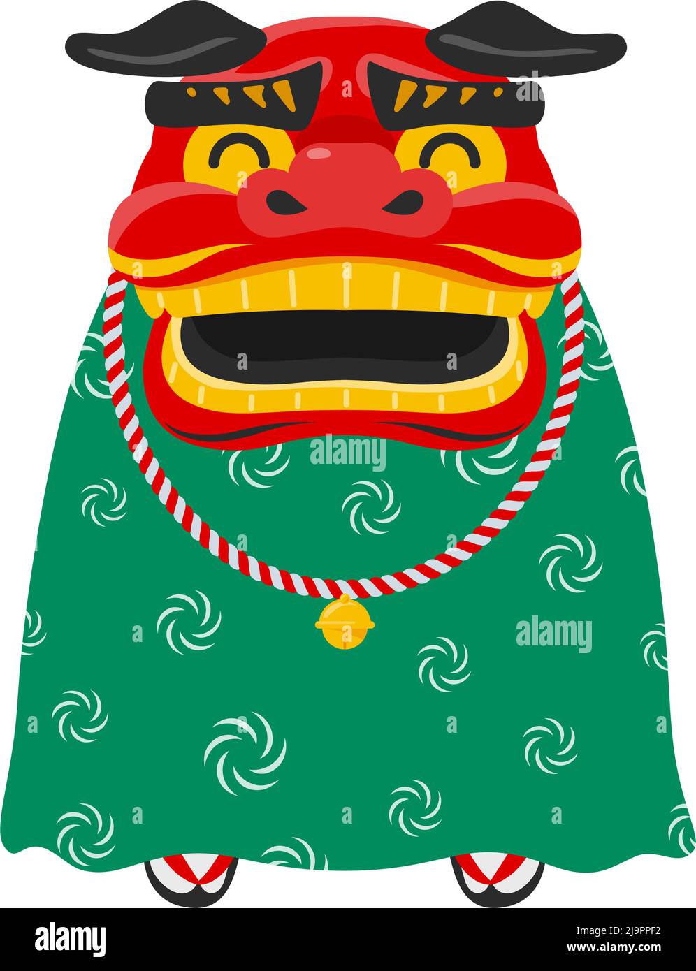 Japan lion dance Stock Vector Images - Alamy