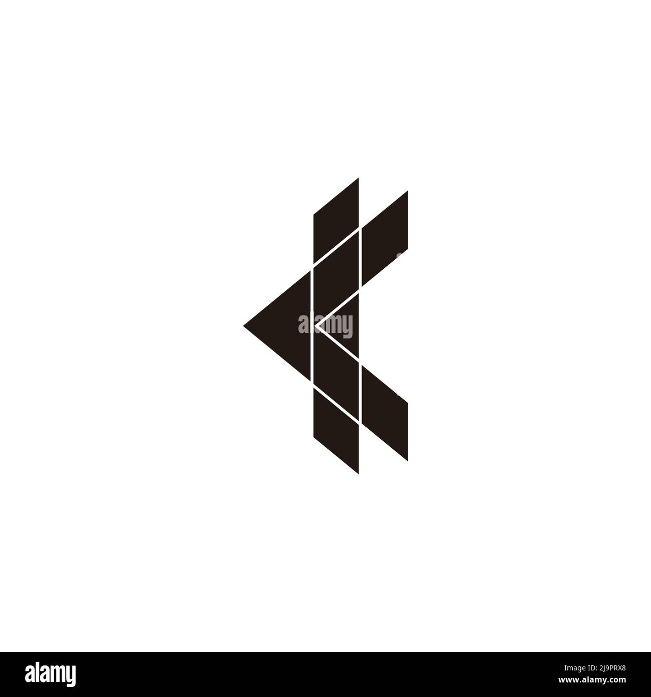 letter k simple geometric clean design logo vector Stock Vector Image ...