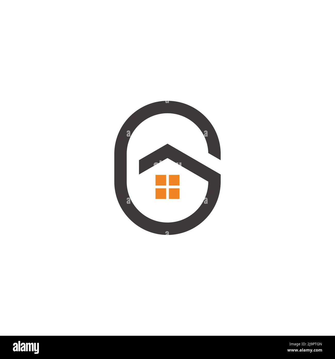 letter g home real estate simple geometric logo vector Stock Vector ...