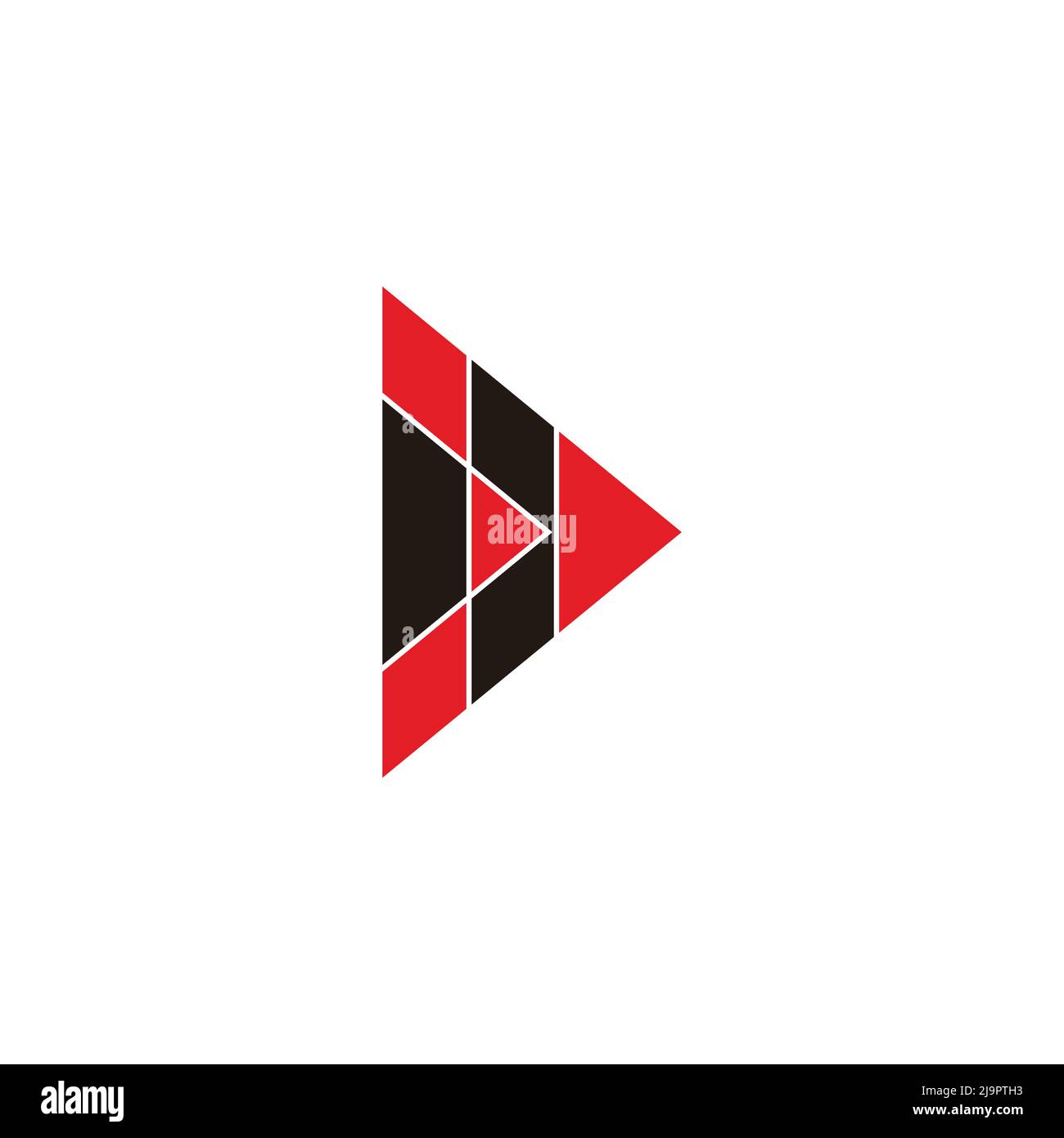 letter d triangle mosaic colors logo vector Stock Vector Image & Art ...
