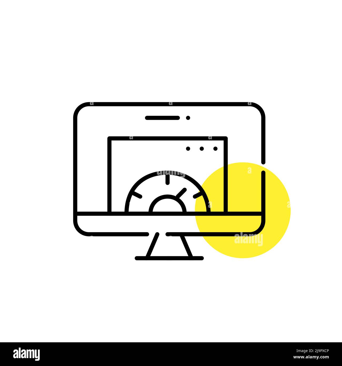 Website traffic and speed. Pixel perfect, editable stroke line art icon ...