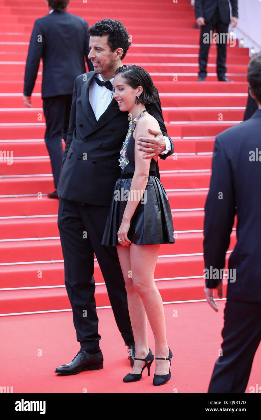 amir Guesmi, Lyna Khoudri attends the 75th Anniversary celebration