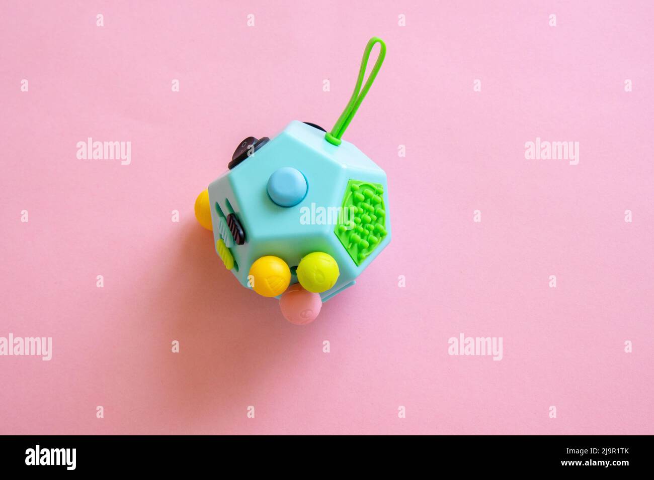 Songkhla, Thailand - July 19, 2017: Stitch Playing Fidget Cube Stress  Reliever, Fingers Toy (Pride) Stock Photo, Picture and Royalty Free Image.  Image 88588143.