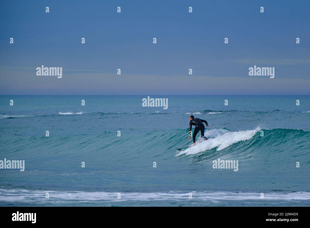 Blue Hour Surfing? Stock Photo