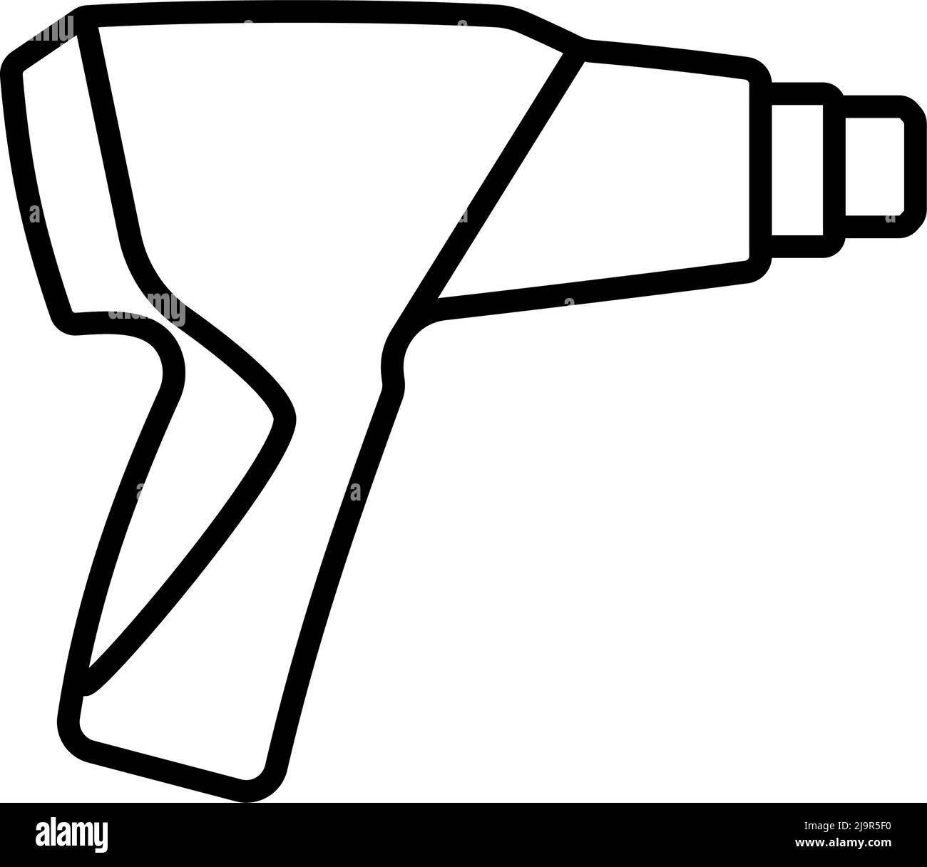 Electric Industrial Dryer Icon. Bold outline design with editable