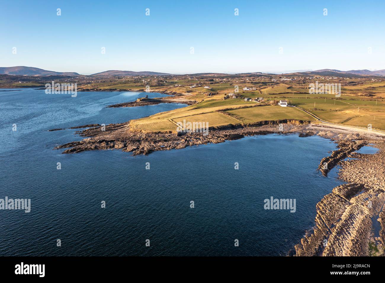 Images Rahan Ireland Aerial view of the amazing rocky coast at Rahan Far by Dunkineely, St ...