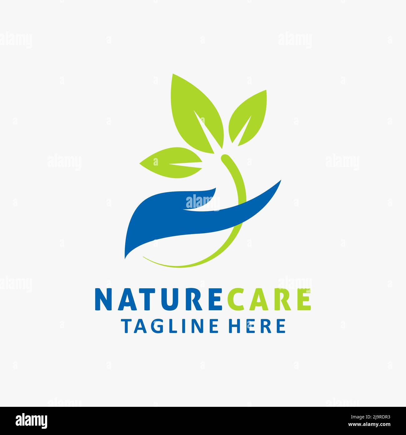 Nature care logo design Stock Vector Image & Art Alamy
