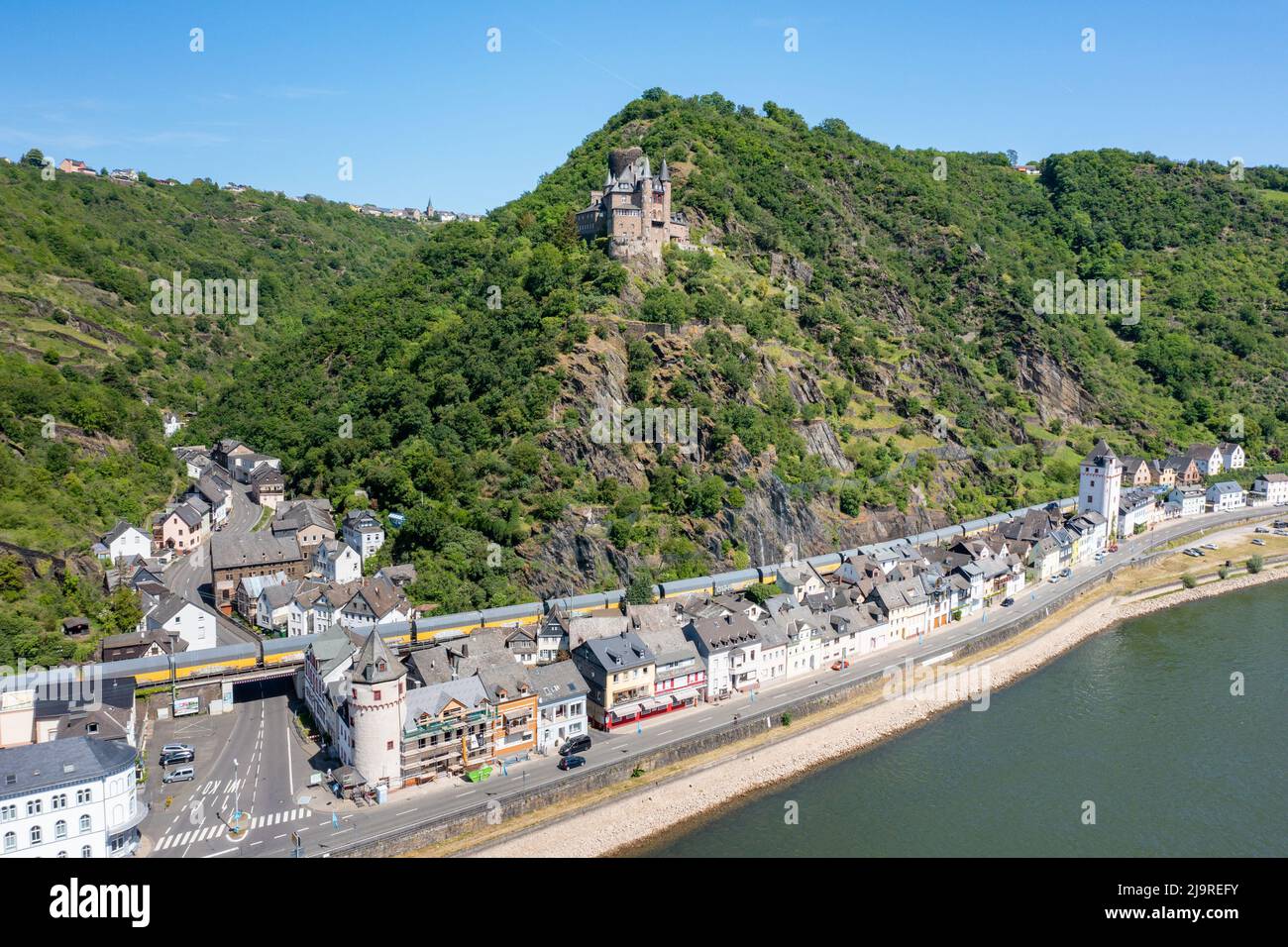 Rheinfels Castle or Burg Rheinfels, Sankt Goar, Rhine Valley, Germany Stock Photo