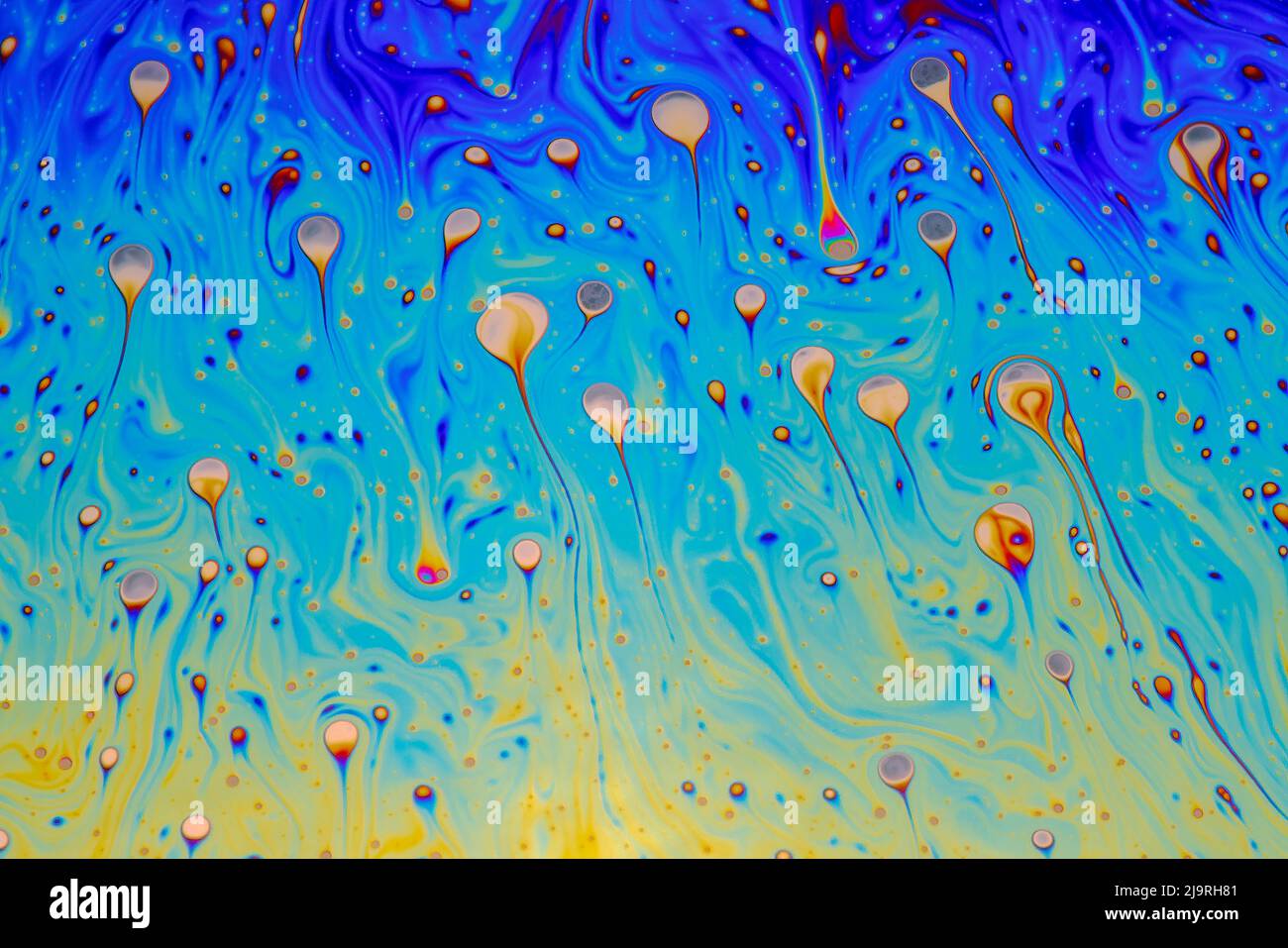 Abstract pattern of refracted light in soap bubble Stock Photo - Alamy