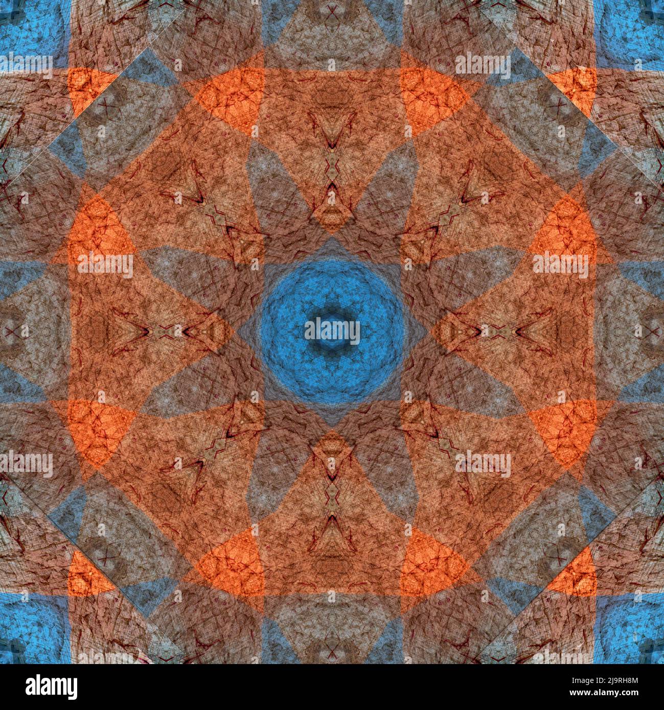 Blue and orange abstract art hi-res stock photography and images - Alamy