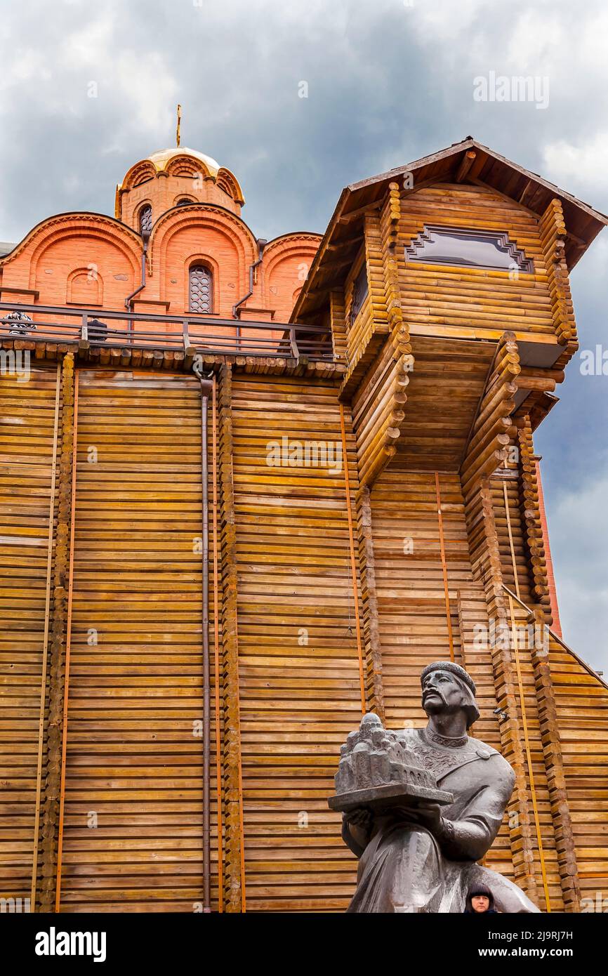 Golden Gate of Kiev, originally built in 1017 to 1024 by Yaroslav the