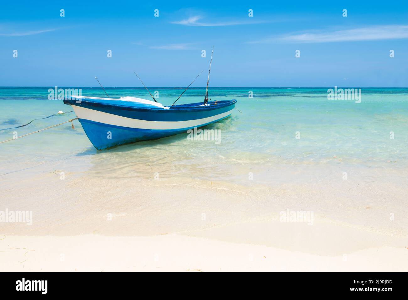 Fishing boat, Jamaica Stock Photo Alamy