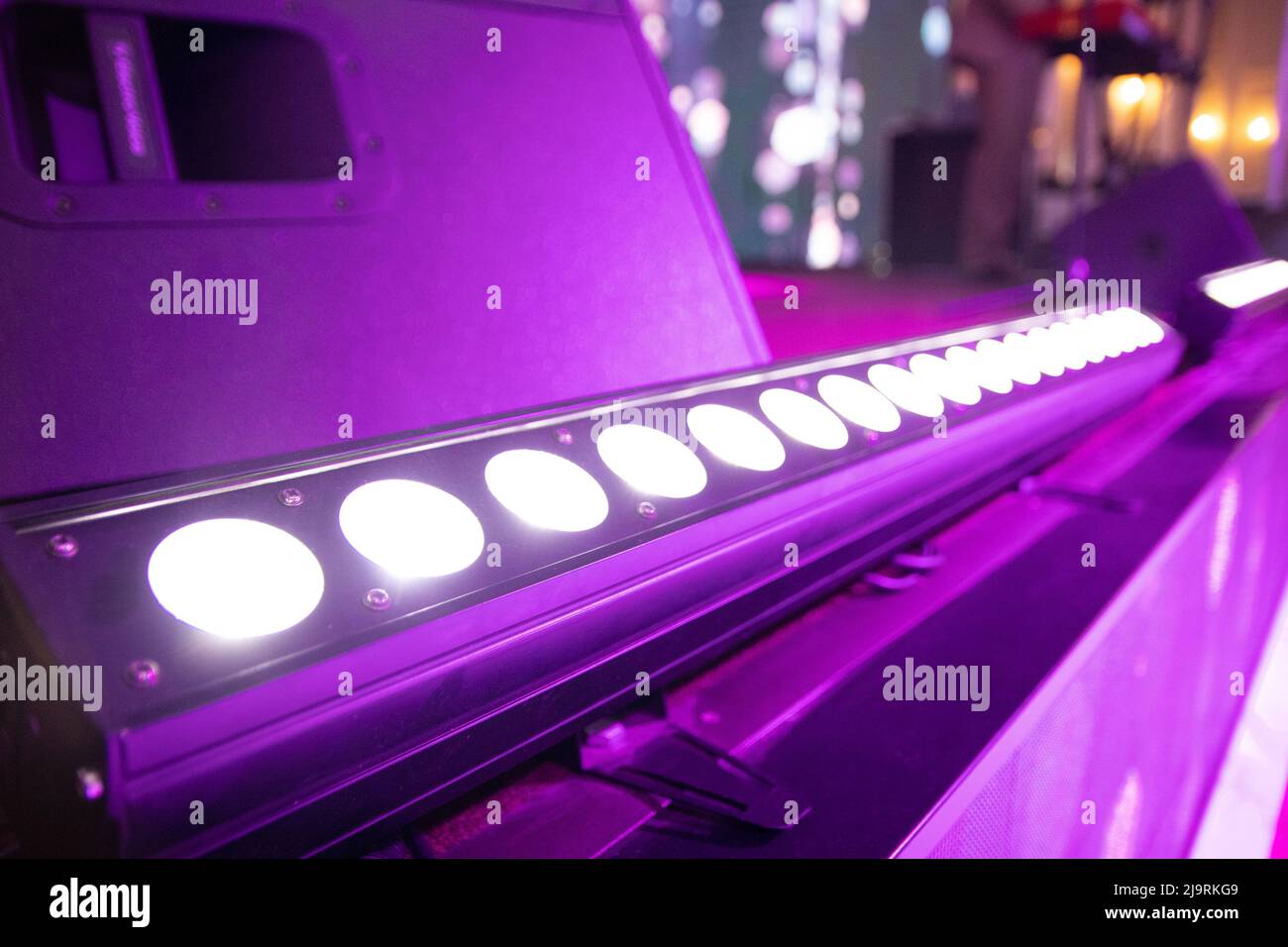 Cob LED bar light equipment on the stage Stock Photo Alamy