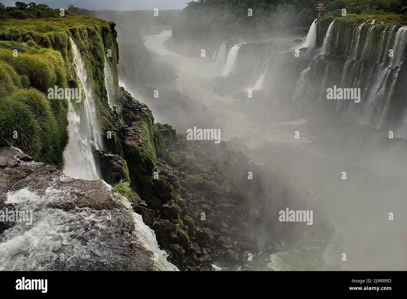Argentinian side of Iguazu falls Stock Photo