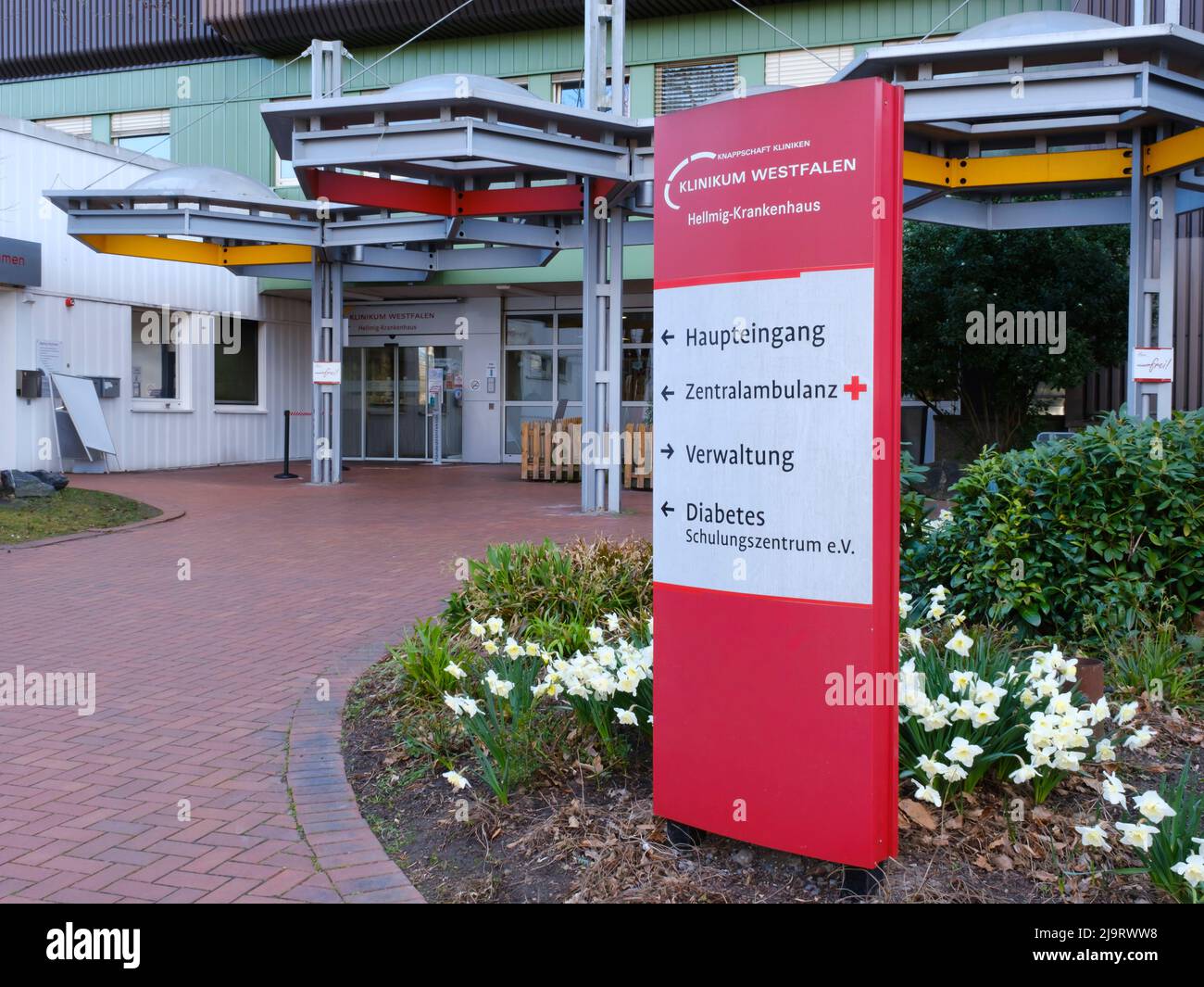 Hellmig Hospital, Clinic Westpjhalia, Knappschaft Clinic, Stock Photo