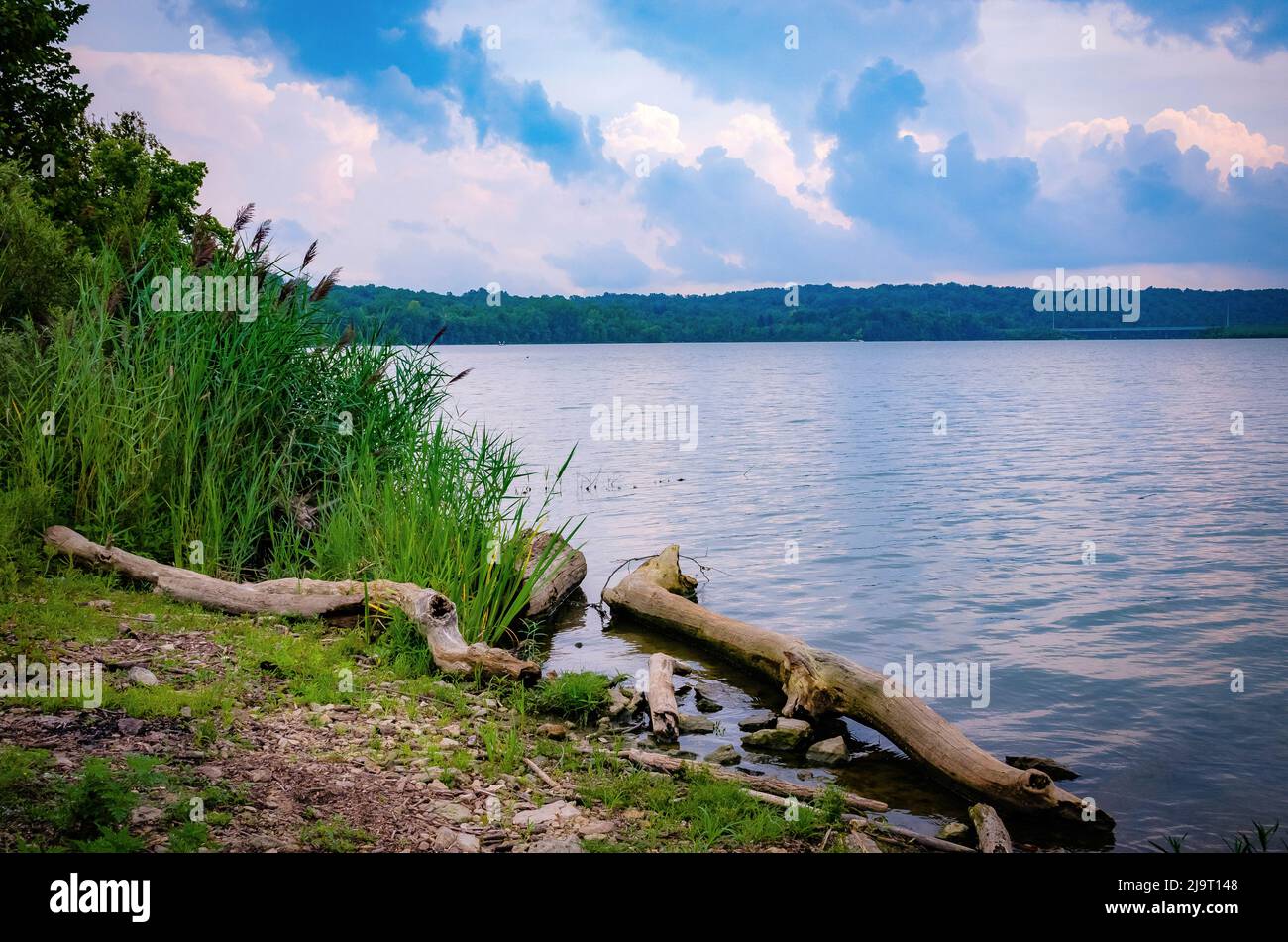 Whitewater Lake Whitewater Memorial State Park Indiana Usa Stock