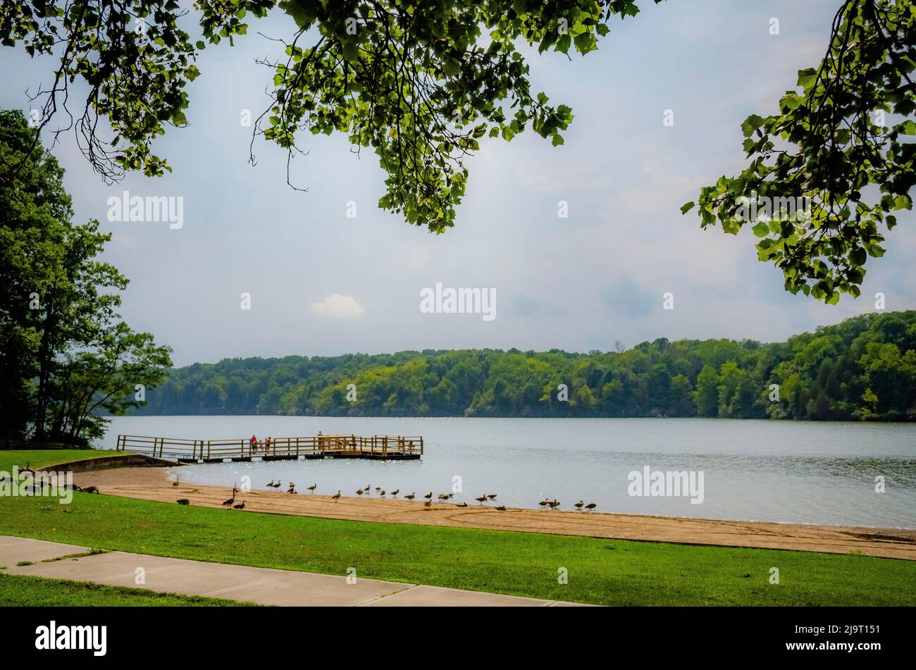 Brookville Lake Beach, Whitewater Memorial State Park, Indiana, USA Stock Photo Alamy