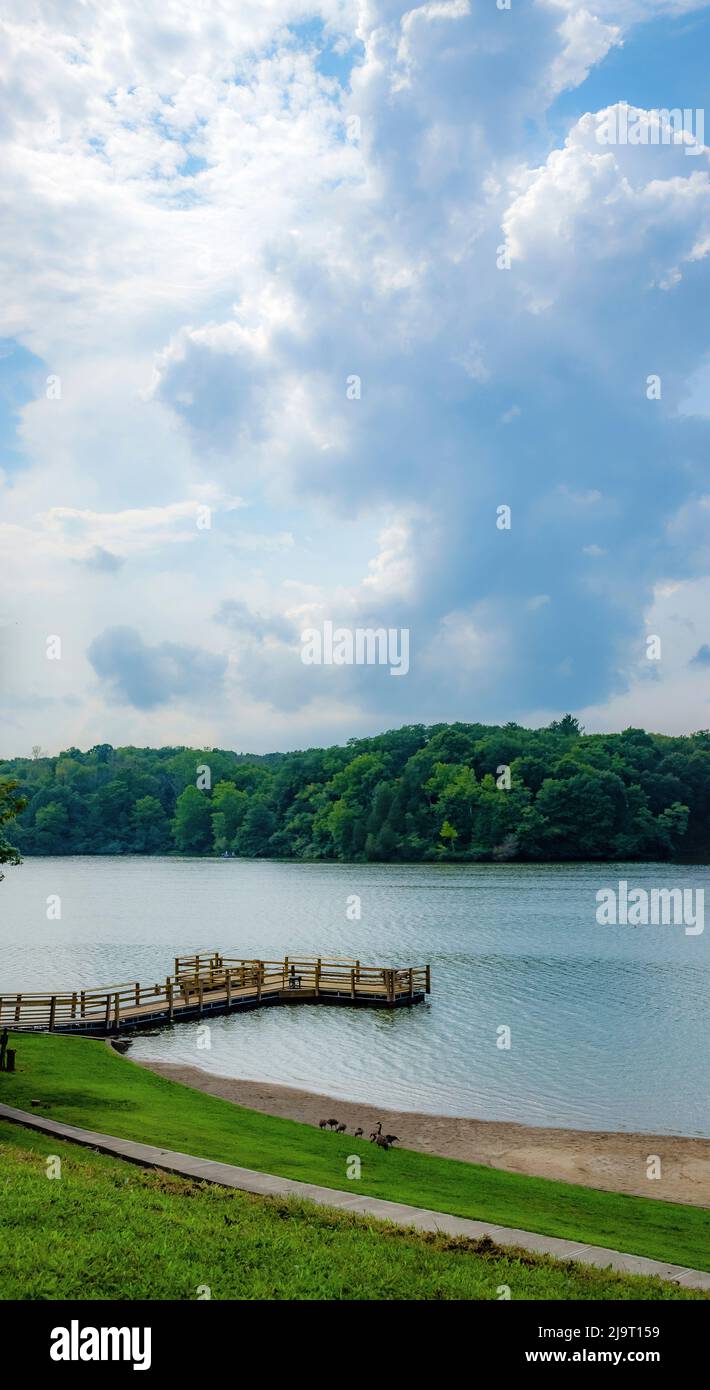 Brookville Lake Beach, Whitewater Memorial State Park, Indiana, USA