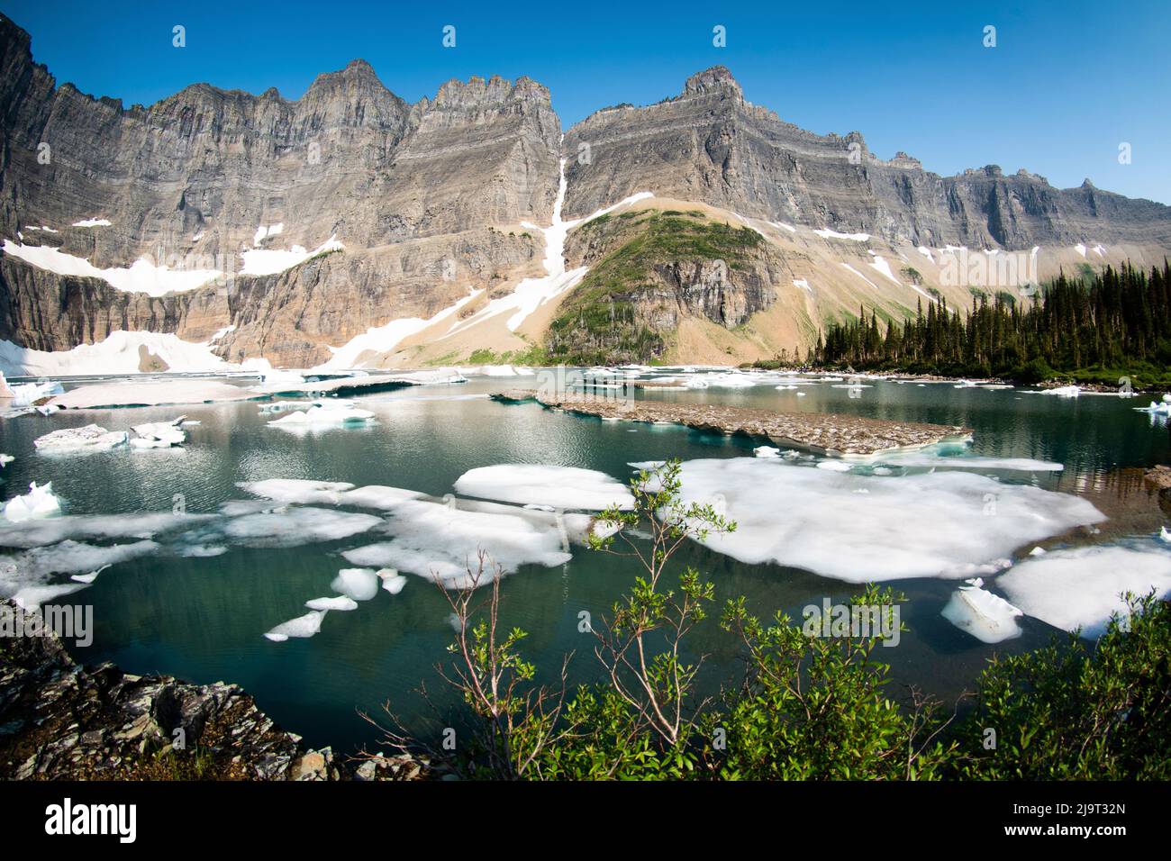 Iceberg Lake Glacier National Park Montana USA Stock Photo Alamy