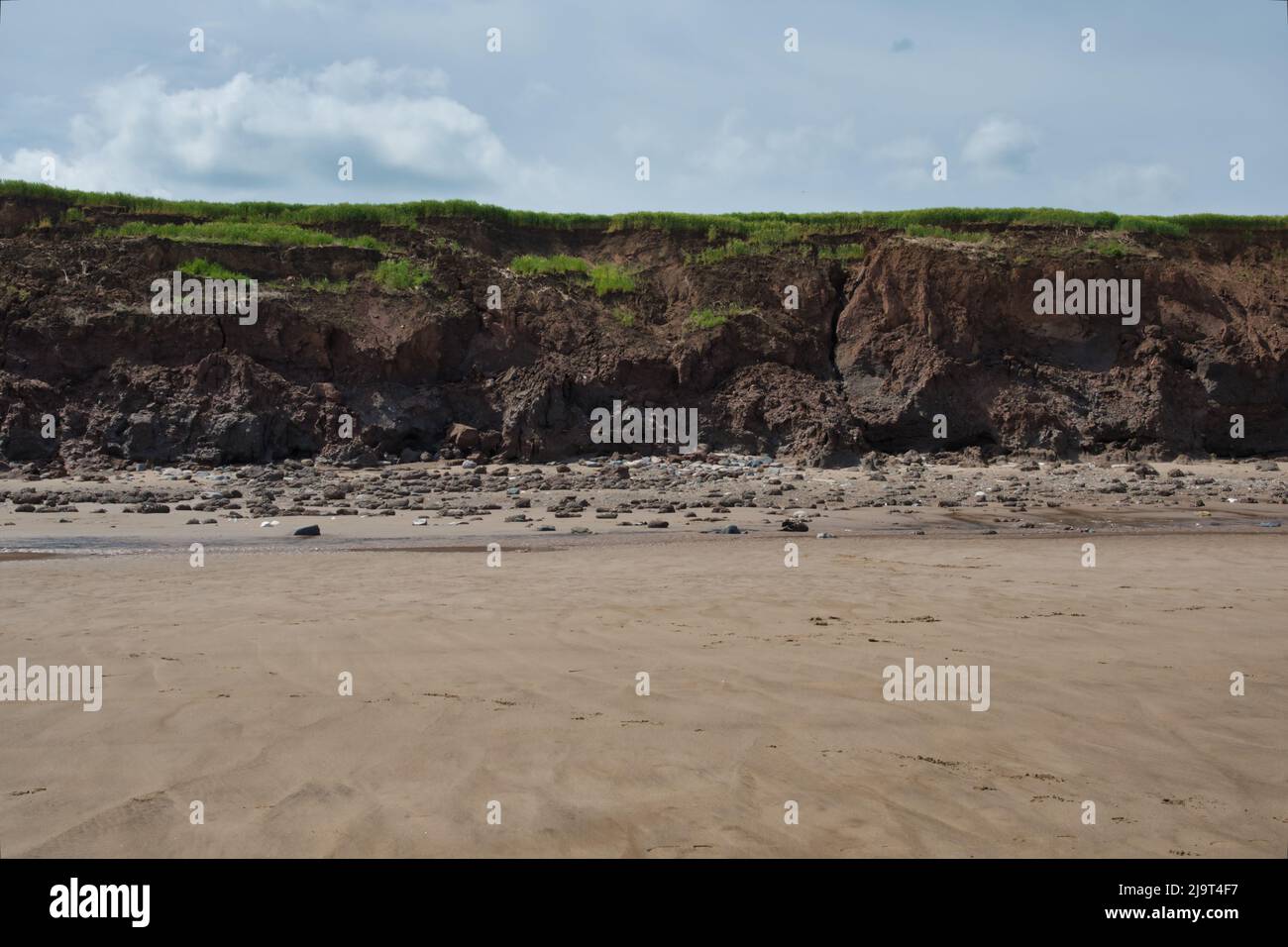 Cliffs, coastal erosion, Yorkshire coast Holderness Stock Photo Alamy