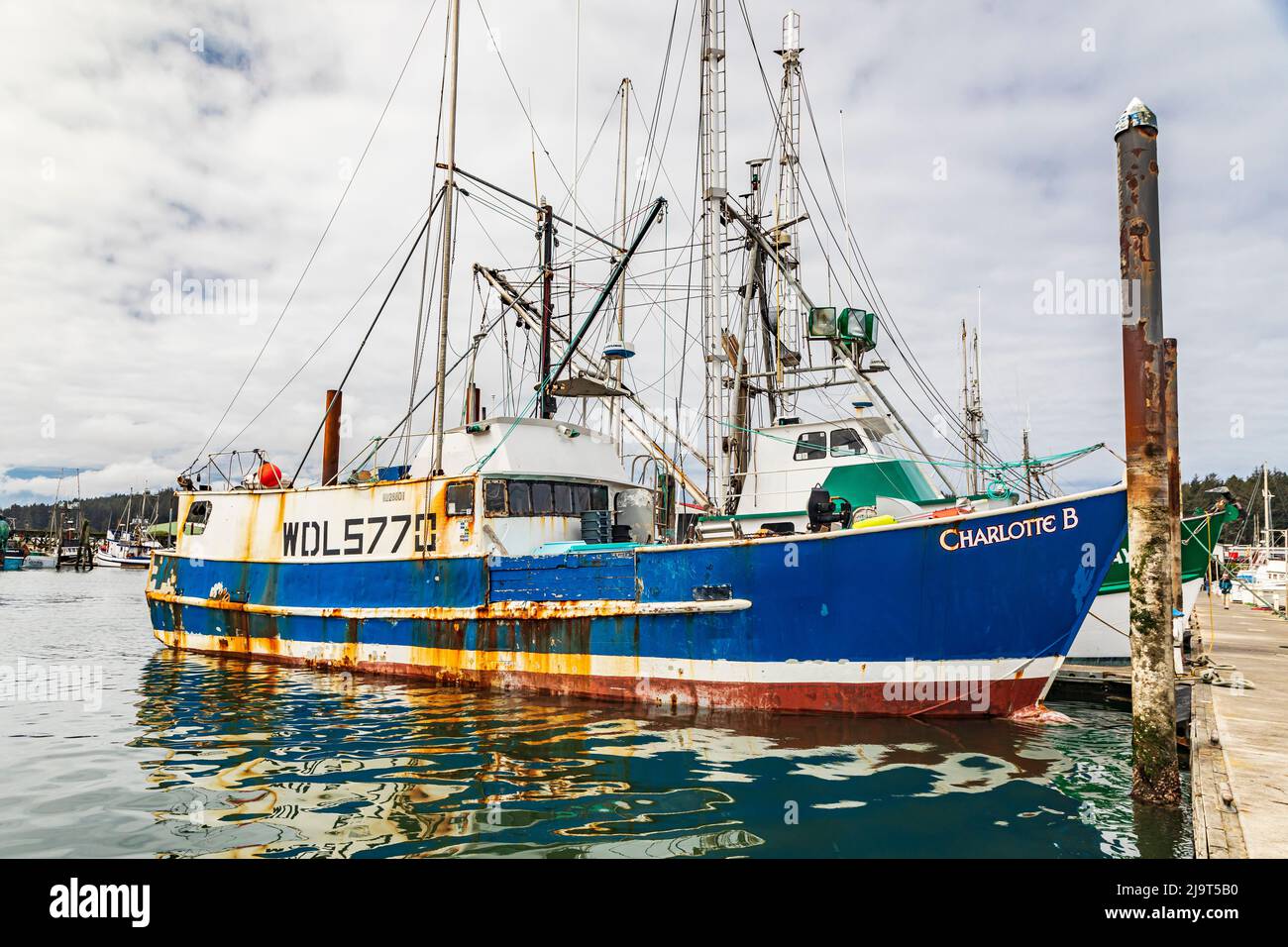 Coos Bay, Oregon, USA. Fishing boat in Coos Bay, Oregon. (Editorial Use