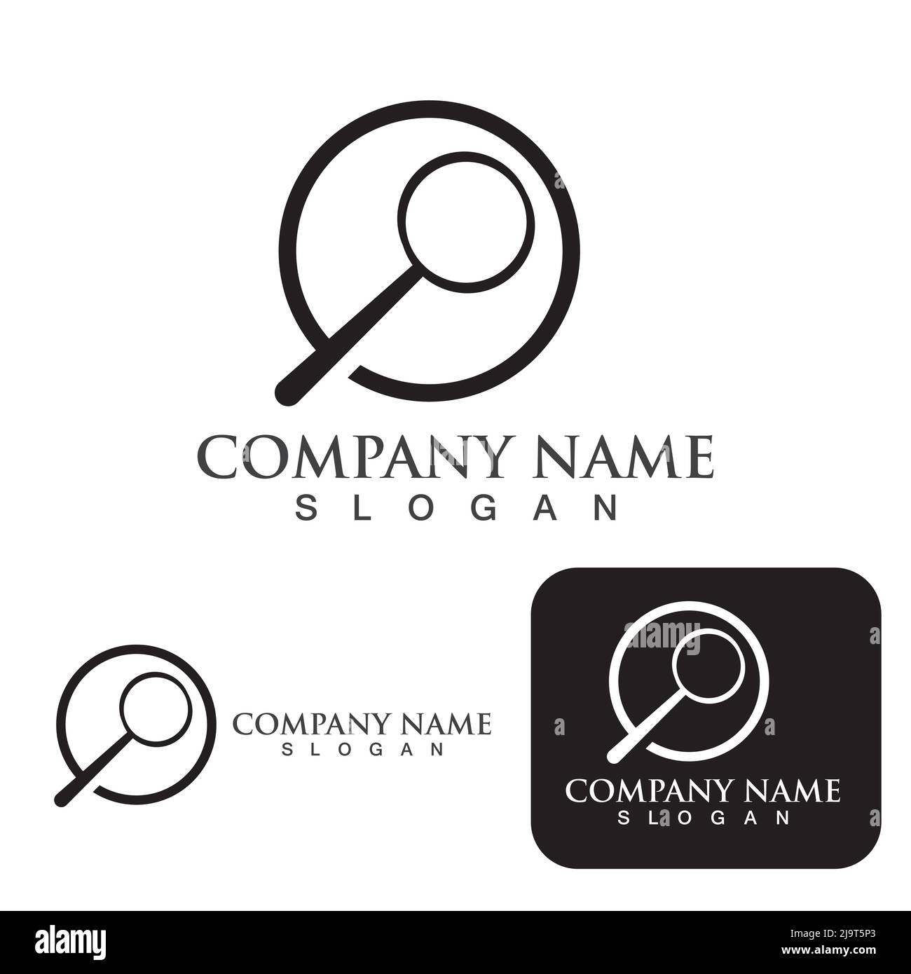 magnifying glass logo and symbol Stock Vector Image & Art Alamy