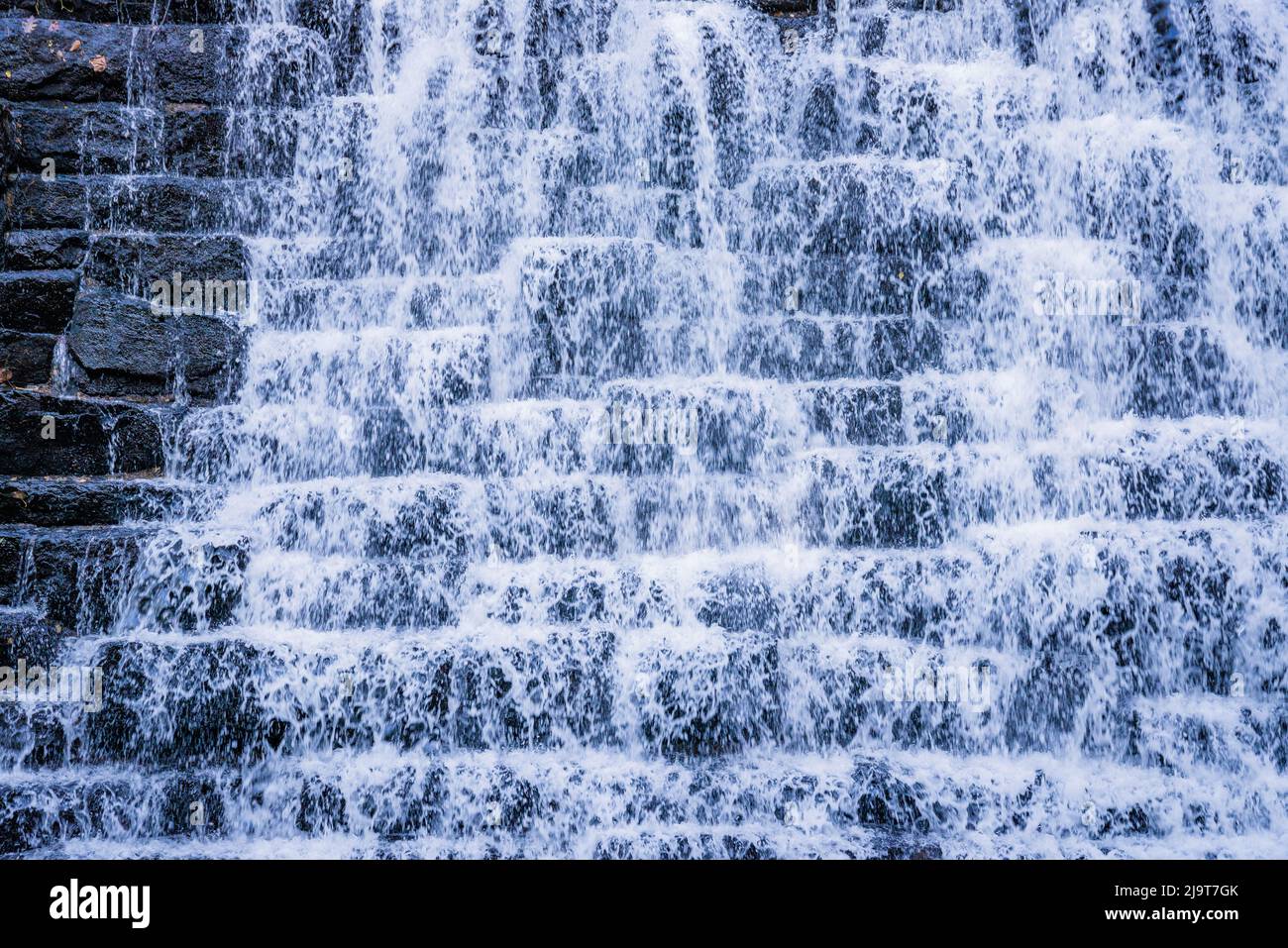 Otter Lake Waterfalls, Blue Ridge Parkway, Smoky Mountains, USA Stock