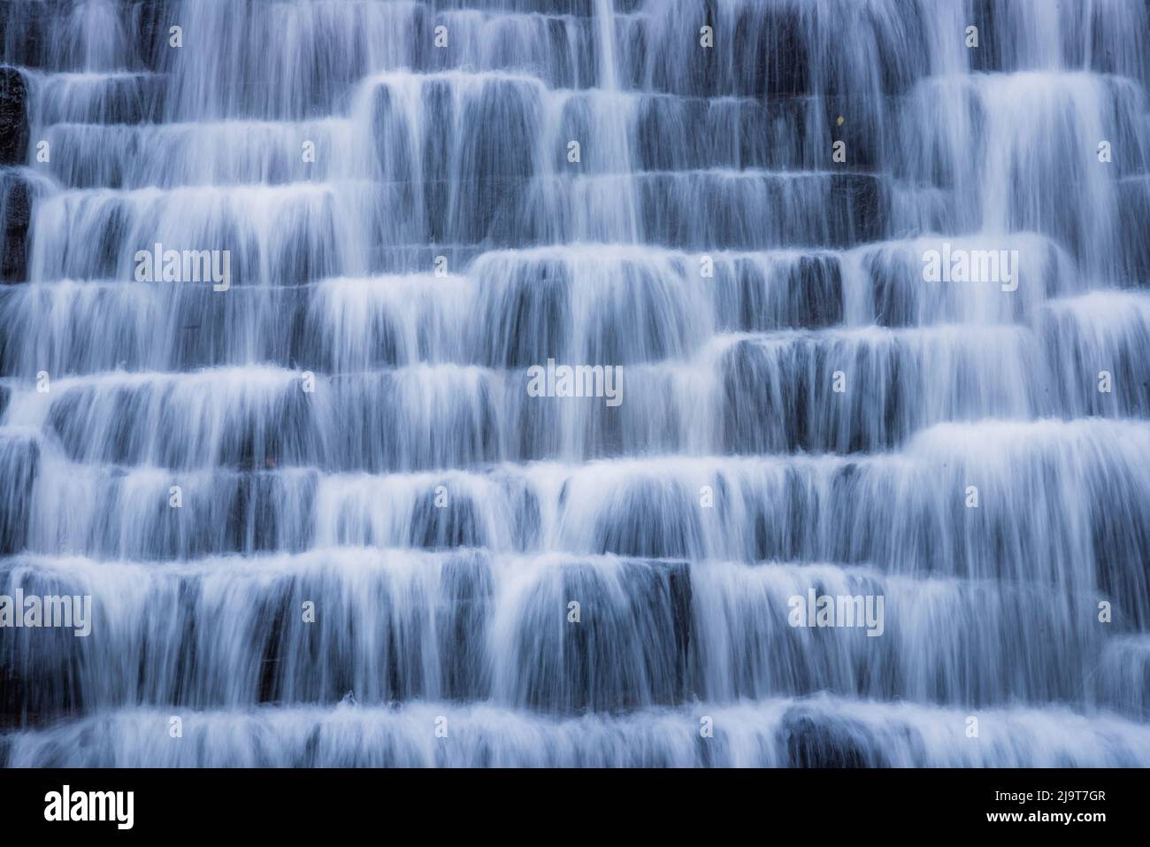 Otter Lake Waterfalls, Blue Ridge Parkway, Smoky Mountains, USA Stock