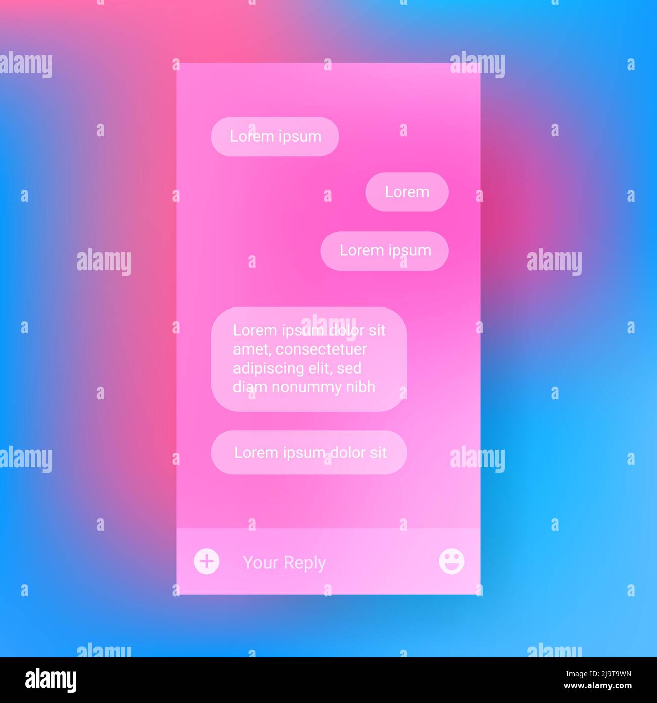 Transparent user interface chatting hi-res stock photography and images ...