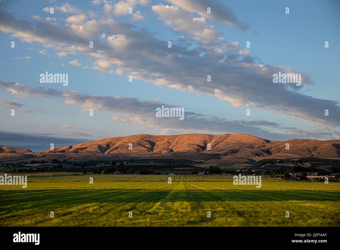 Ellensburg, Washington State, USA. Manastash Range pasture Stock Photo ...