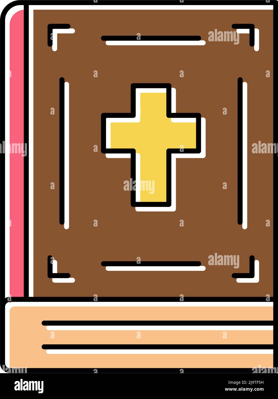 bible christianity book color icon vector illustration Stock Vector ...