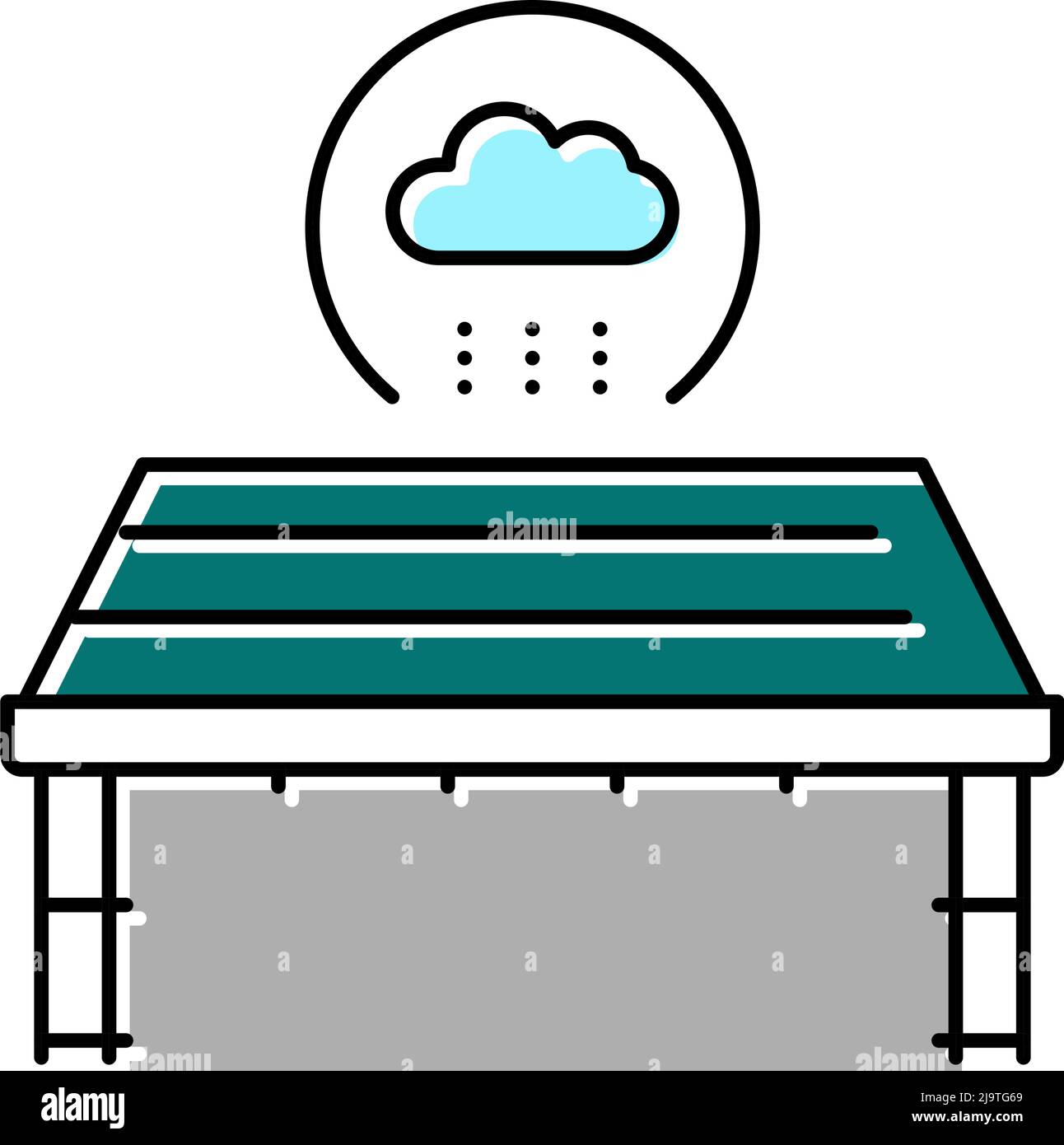 roof waterproofing color icon vector illustration Stock Vector Image ...