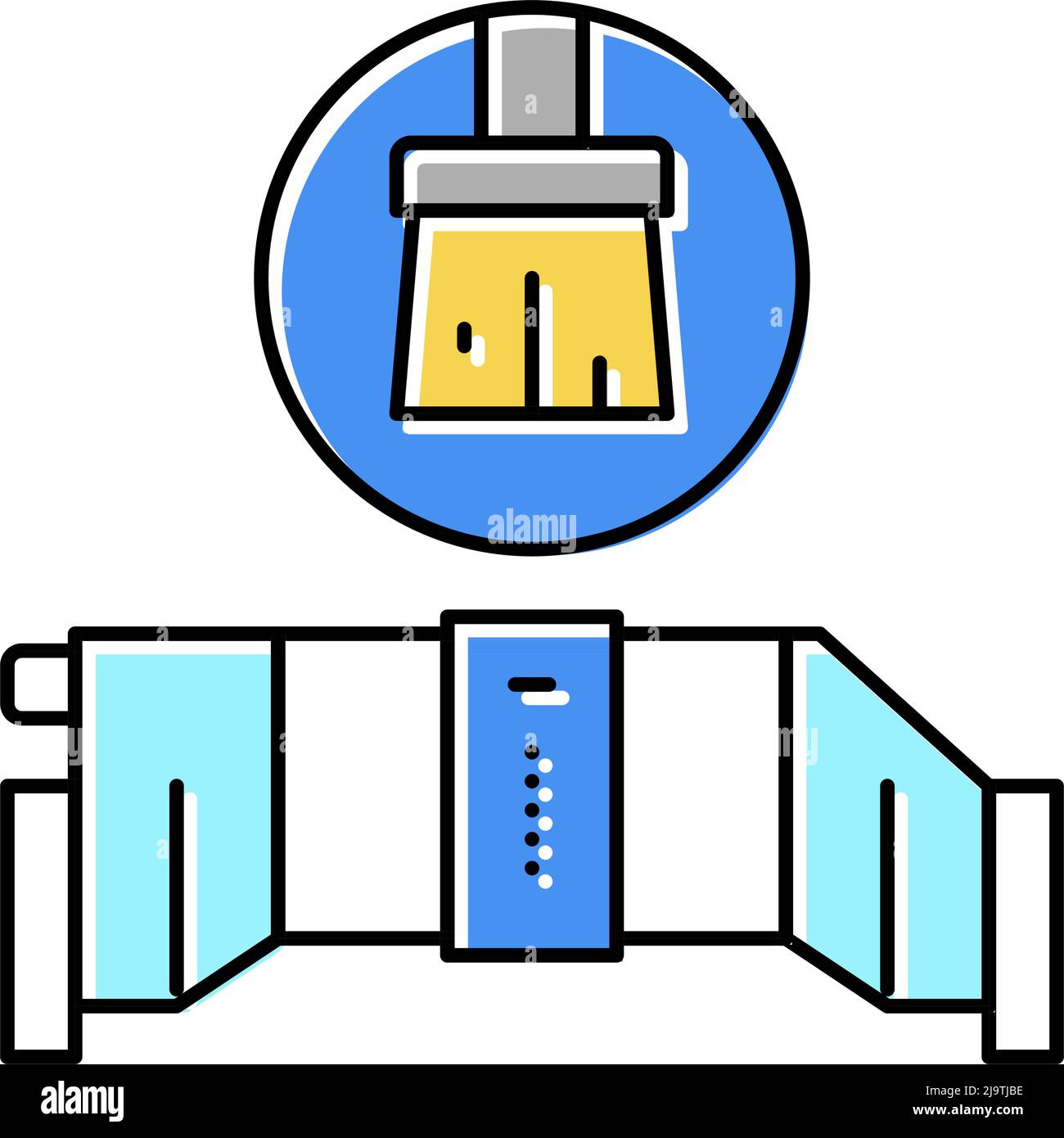 salt cell maintenance color icon vector illustration Stock Vector Image ...