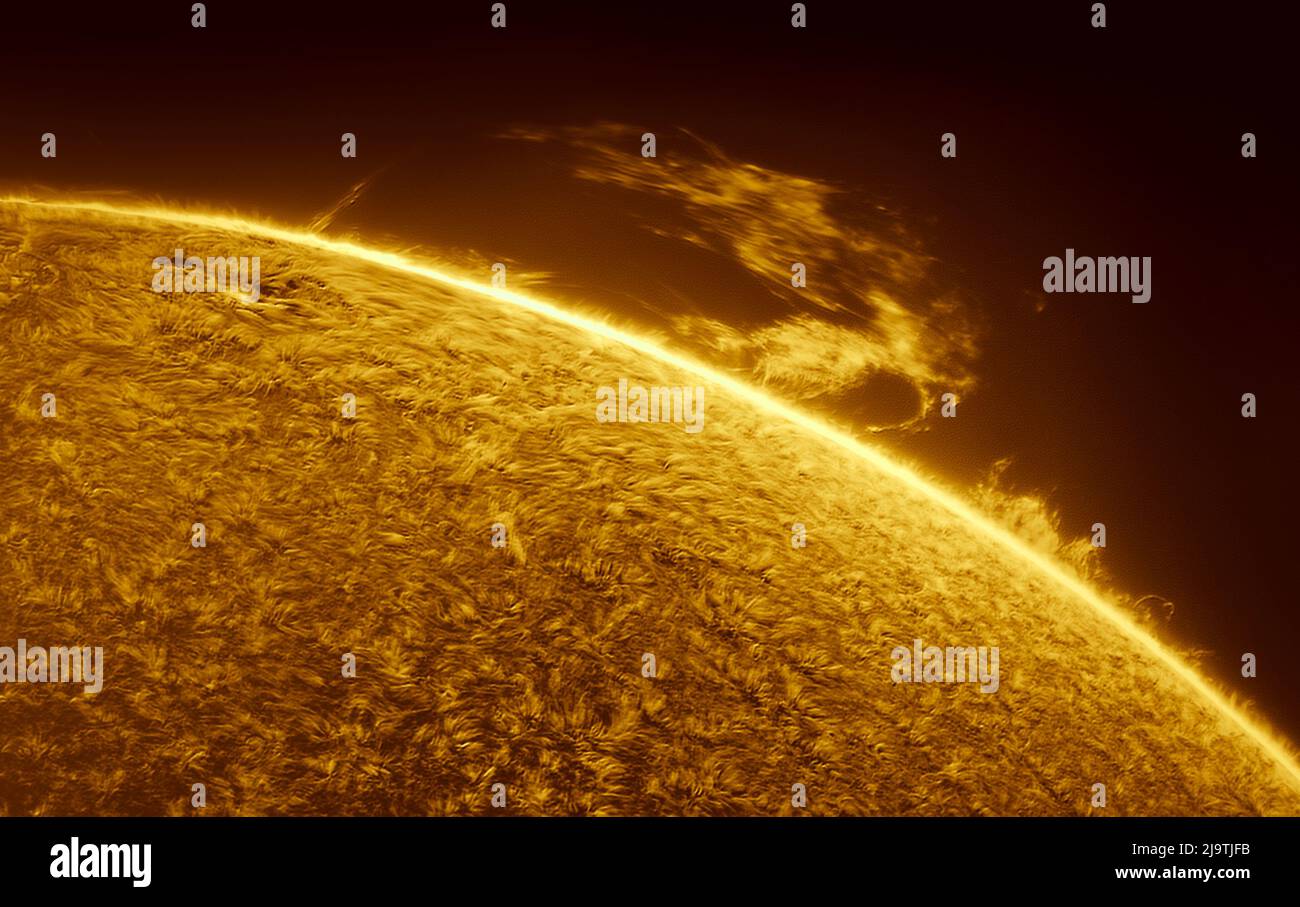 Large solar prominence Stock Photo - Alamy