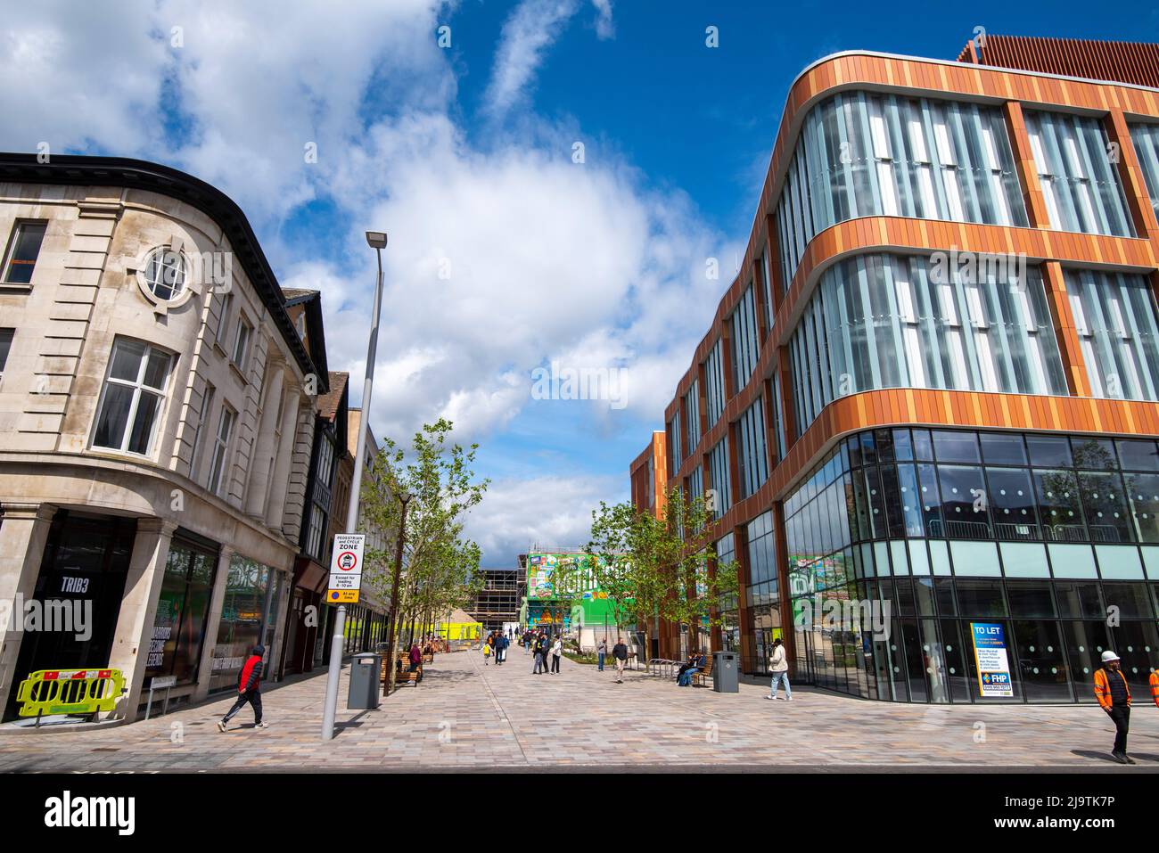 Carrington Street in Nottingham City Centre May 2022, Nottinghamshire England UK Stock Photo