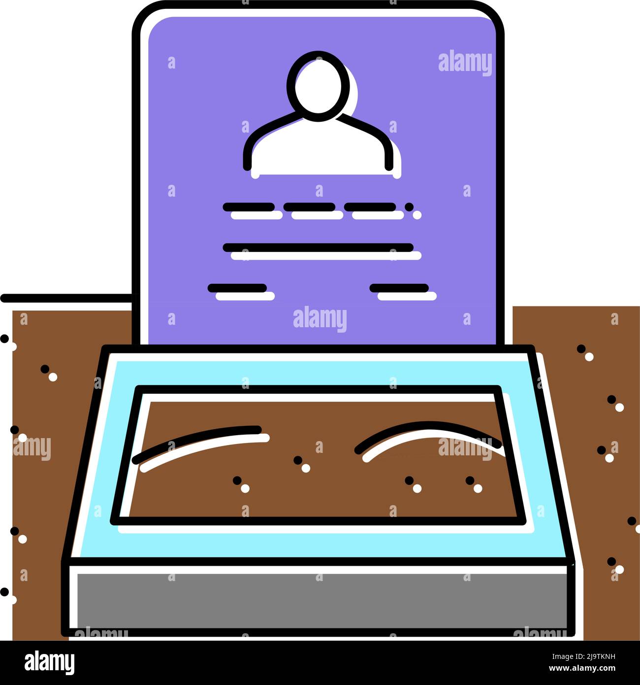 grave halloween color icon vector illustration Stock Vector Image & Art ...