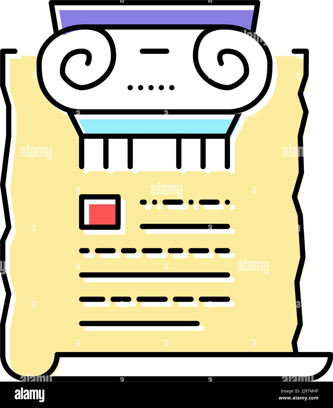 ancient rome history color icon vector illustration Stock Vector Image ...