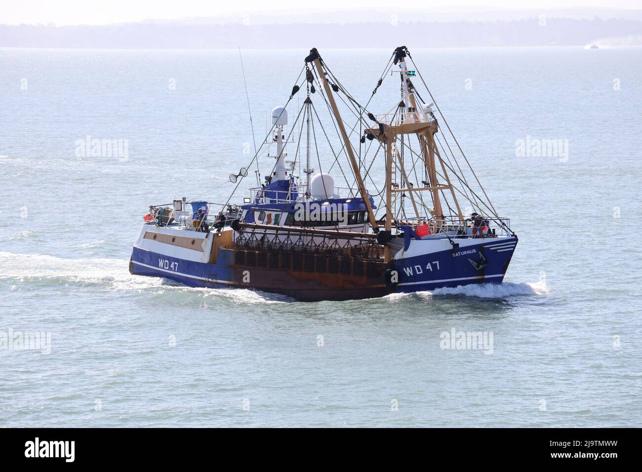 The Irish registered fishing vessel SATURNUS (WD47). The 30 metre long trawler was built in 1980 Stock Photo