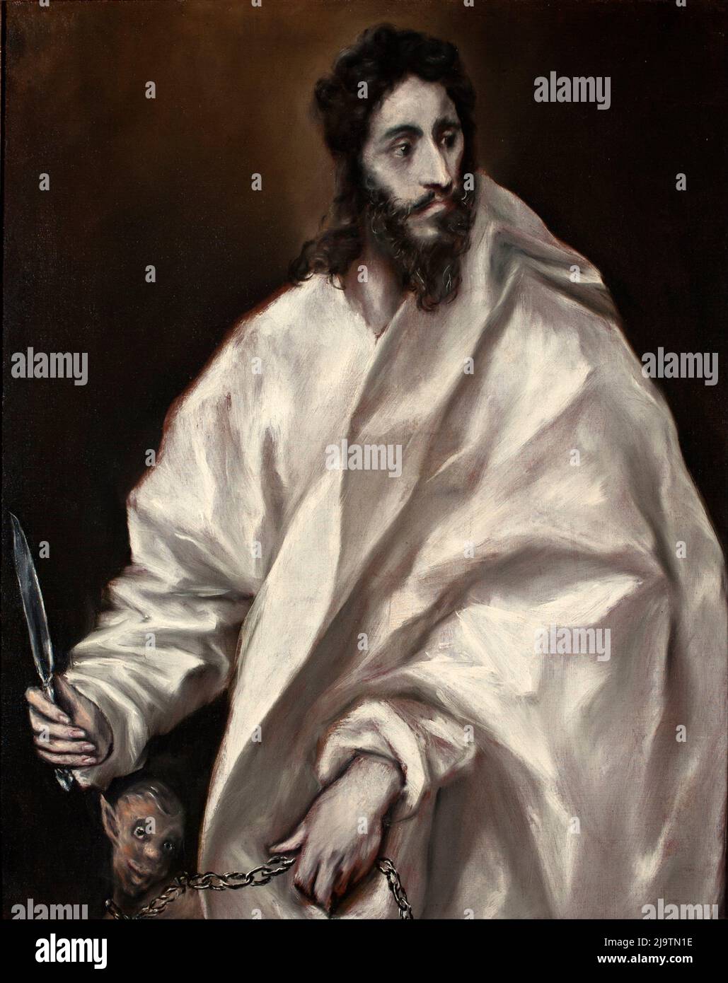 St Bartholomew, one of the twelve disciples of Jesus,  by El Greco Stock Photo
