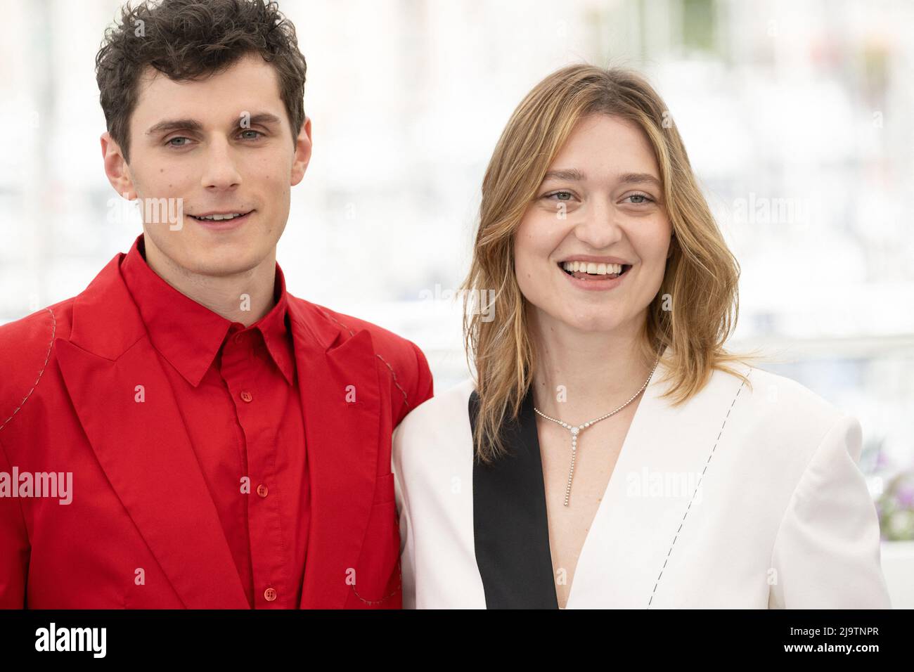 Lyubomyr Valivots and Rita Burkovska attend the photocall for Bachennya ...