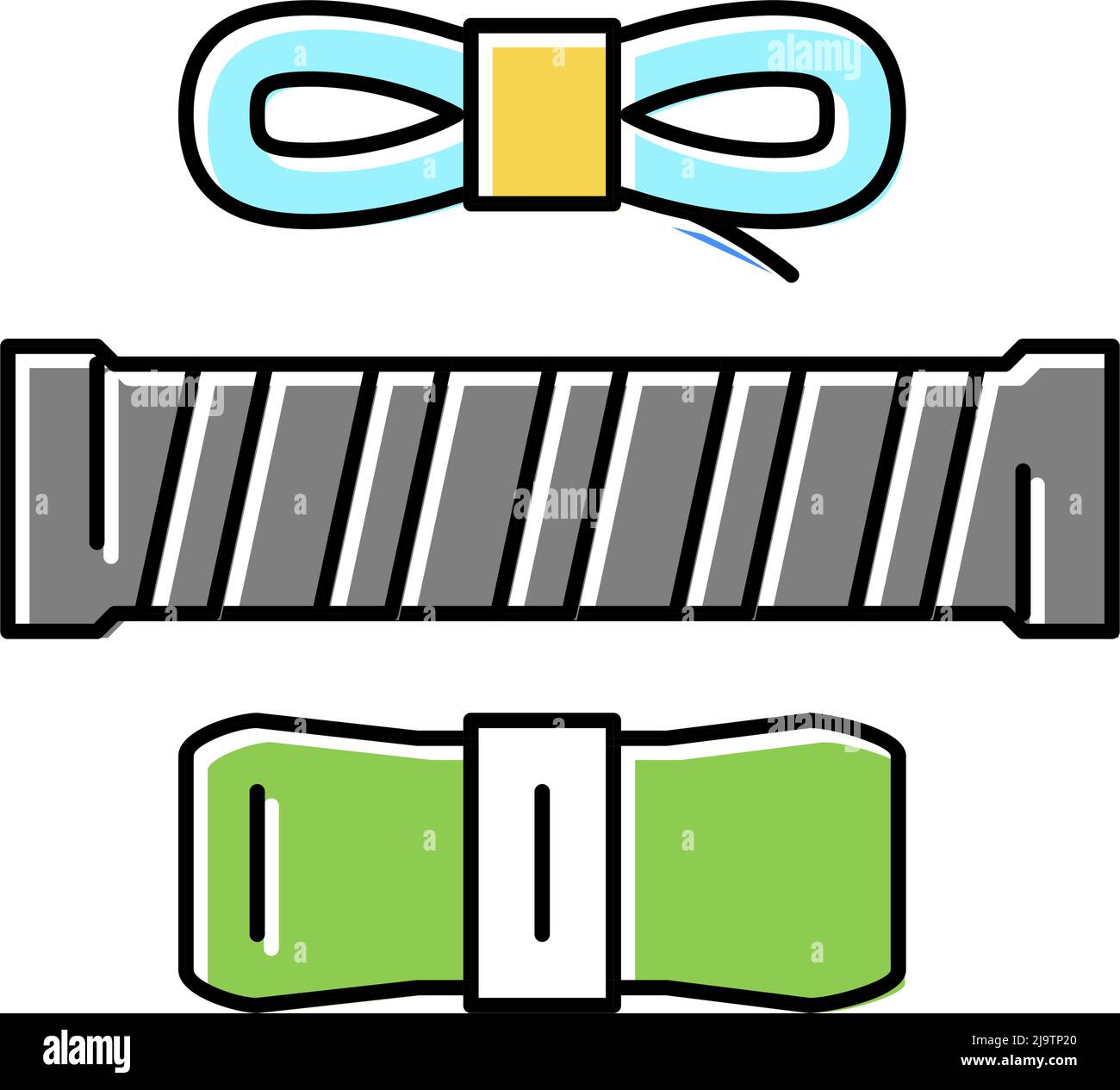 over grips tennis accessory color icon vector illustration Stock Vector ...