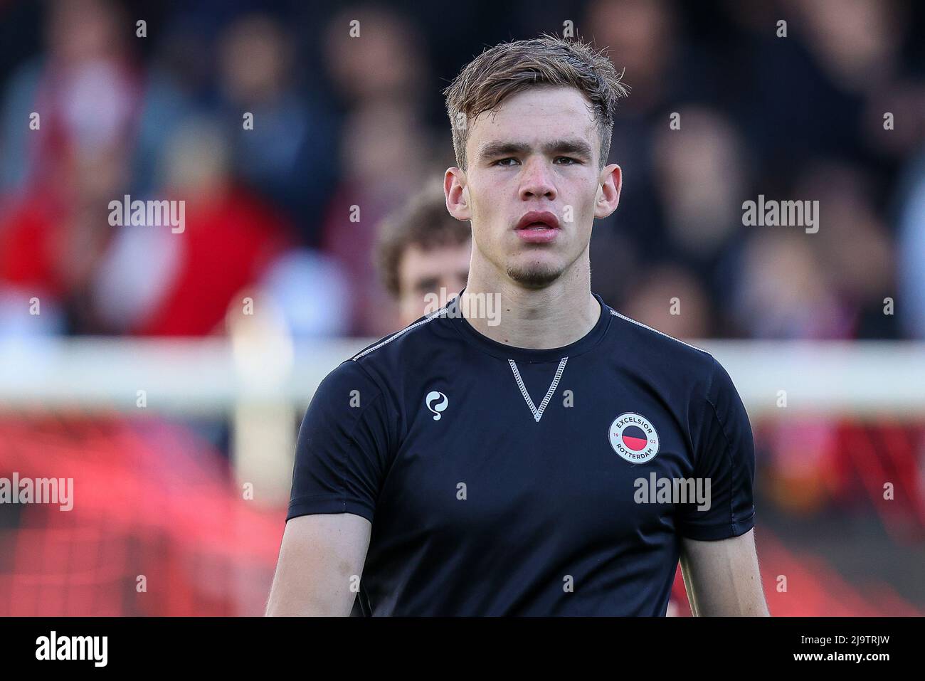 ROTTERDAM, NETHERLANDS - MAY 24: Thijs Dallinga of Excelsior during the Dutch Keukenkampioendivisie Playoffs Final - First Leg match between Excelsior Rotterdam and ADO Den Haag at Van Donge & De Roo Stadion on May 24, 2022 in Rotterdam, Netherlands (Photo by Herman Dingler/Orange Pictures) Stock Photo