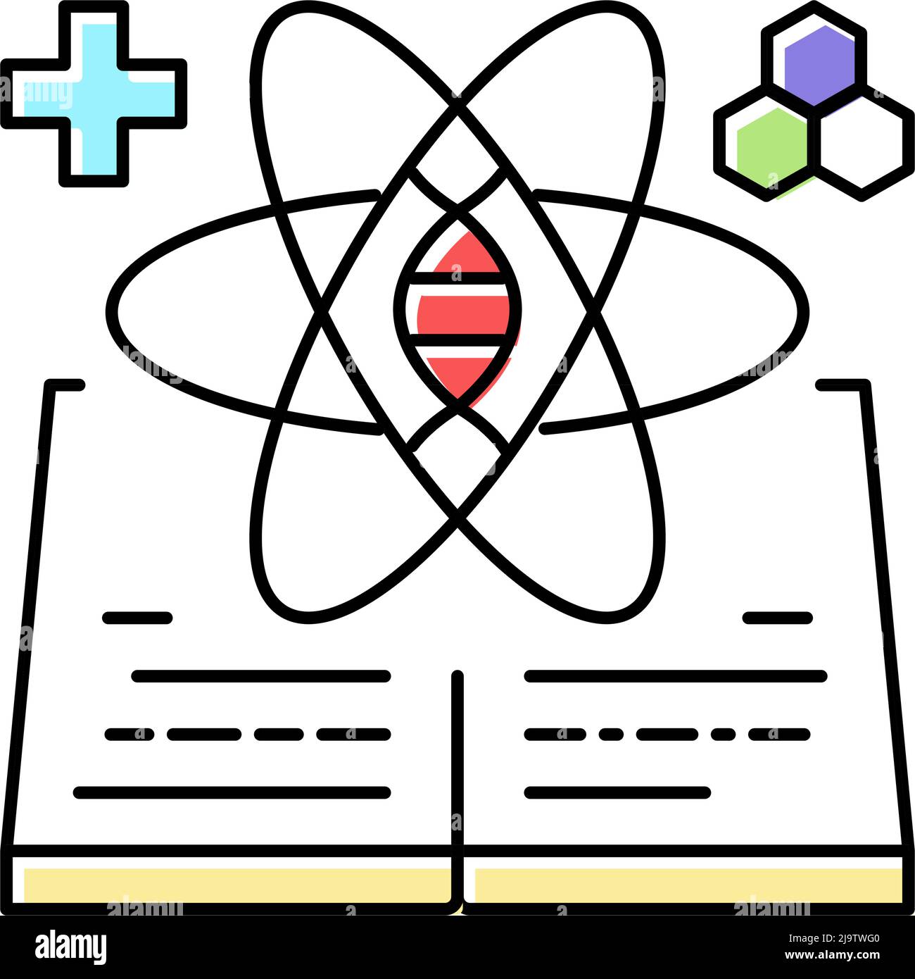 science and medicine history color icon vector illustration Stock
