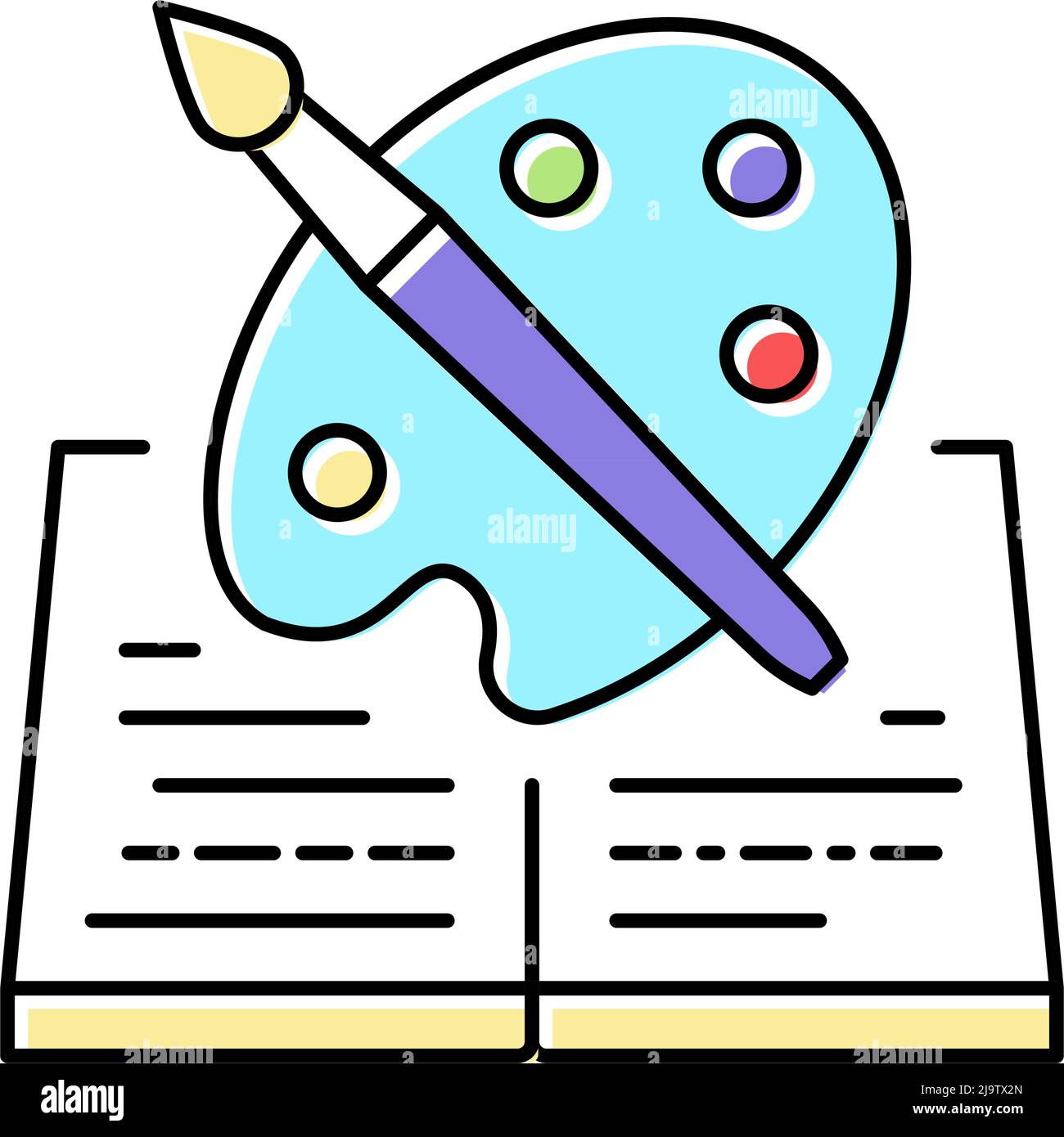 art history color icon vector illustration Stock Vector Image & Art Alamy