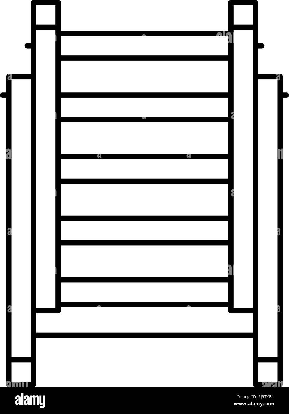 ladder equipment line icon vector illustration Stock Vector Image & Art ...