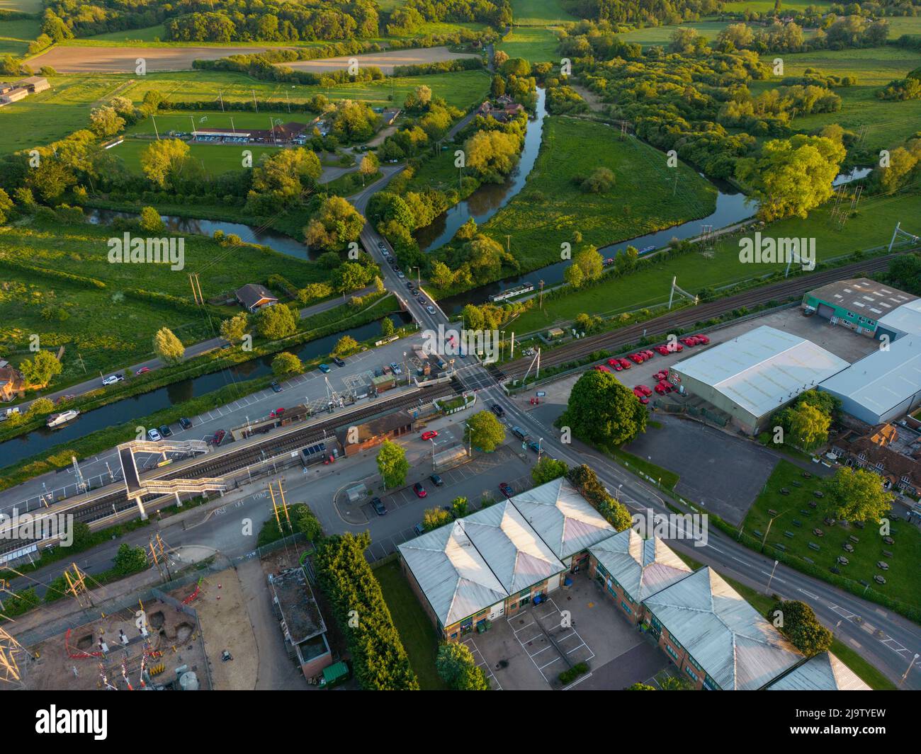 Thatcham Railway Station Stock Photo