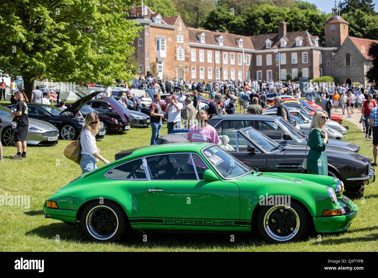 Car enthusiasts enjoy the warm weather at the Supercars & Classics