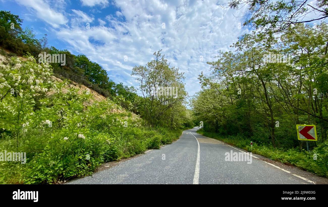 Peacefull landscape of high pleateu spring time Stock Photo