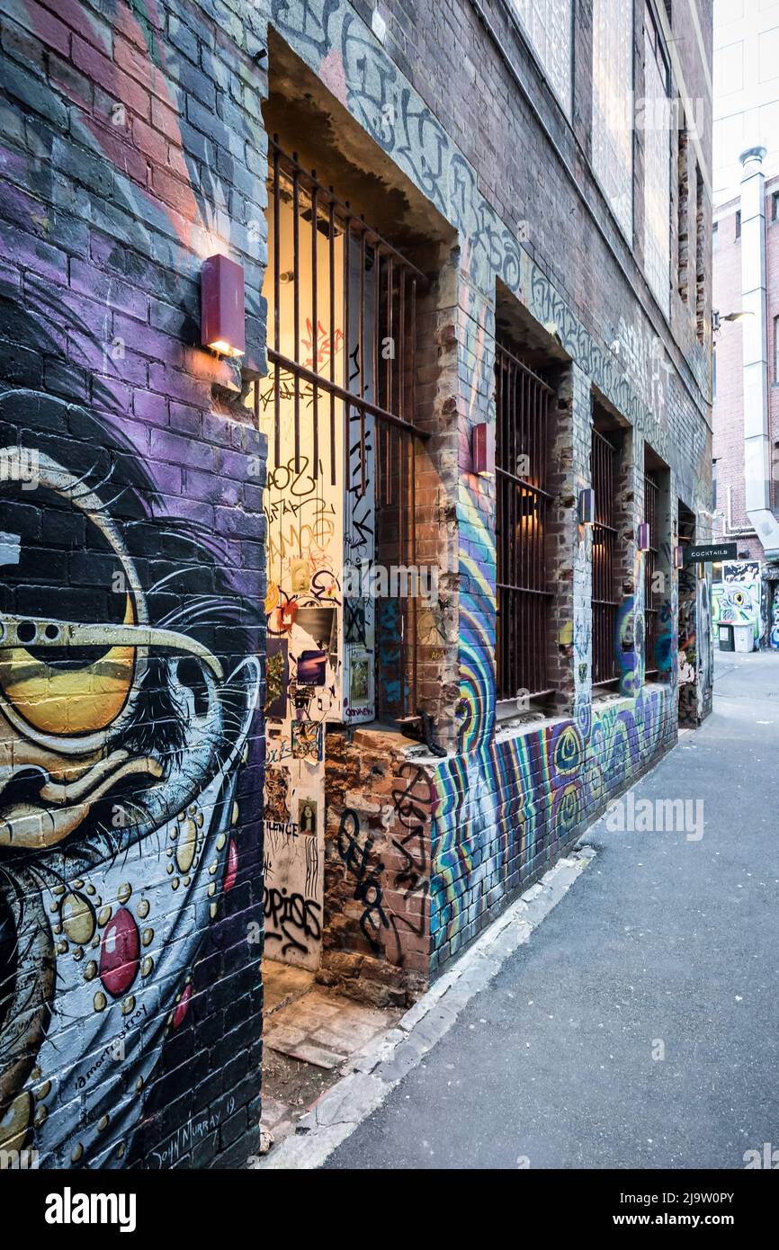 AC/DC Lane Detail in Melbourne Australia Stock Photo - Alamy